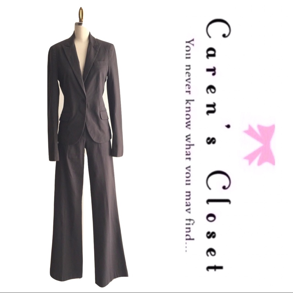 Theory Dark Brown Pant Suit - Picture 3 of 6